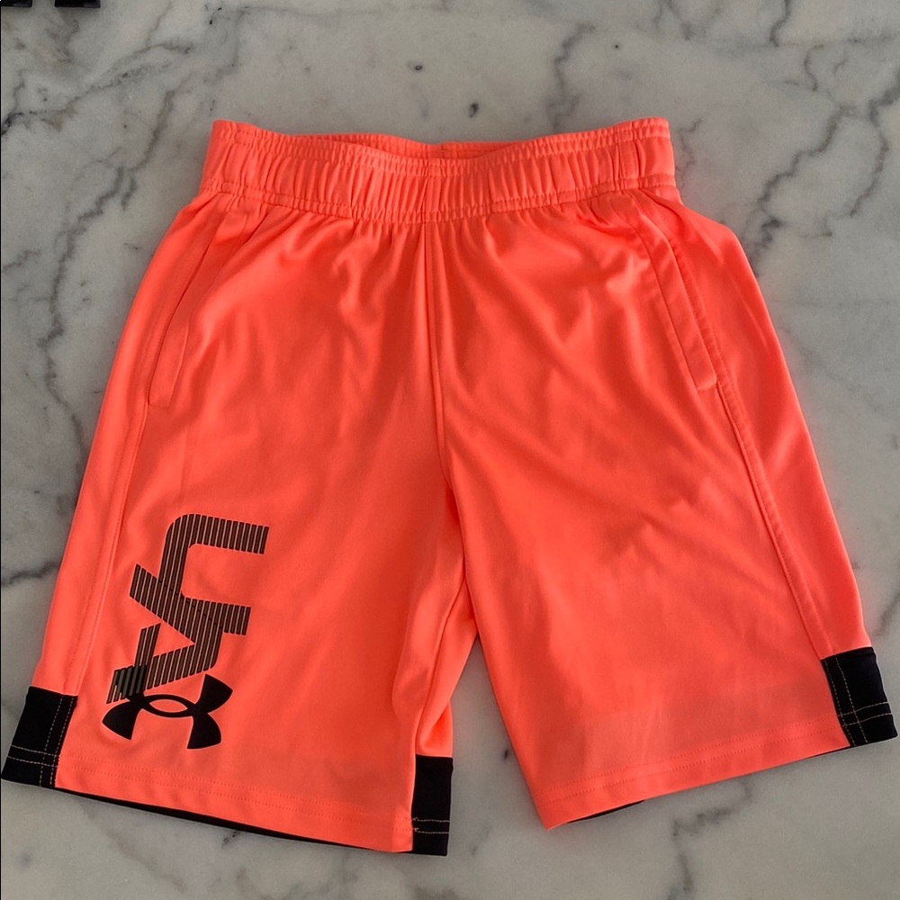 Under Armour Orange Athletic Performance Shorts